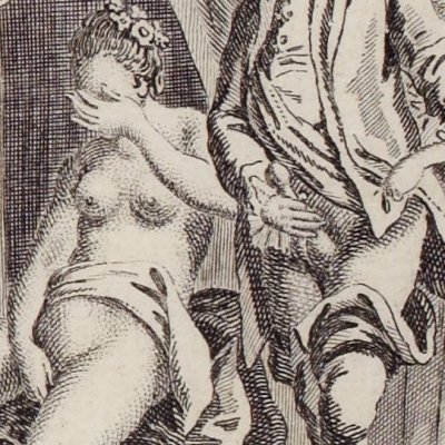 Le lit cassé trahit Saturnin et Suzon (Histoire de dom B***, 1777)