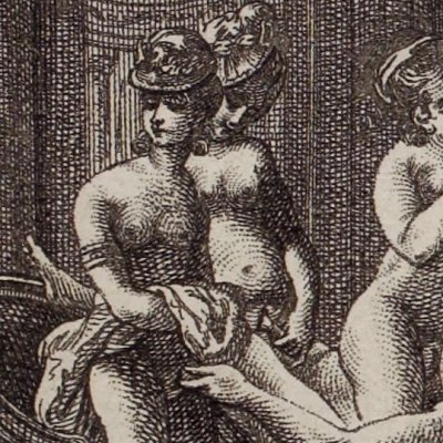 Les six sœurs s'activent pour ranimer les ardeurs de Saturnin (Histoire de dom B***, 1777) 