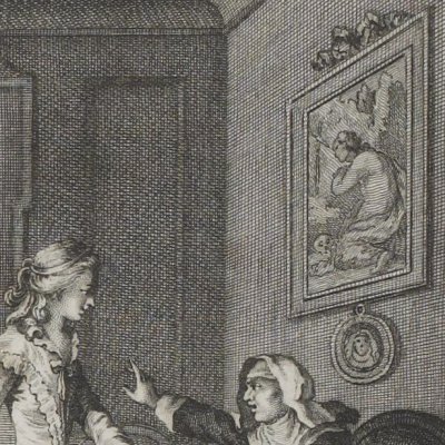 Monique présente à la mère supérieure le godmiché (Mémoires de Satrunin, 1786-7) - Borel