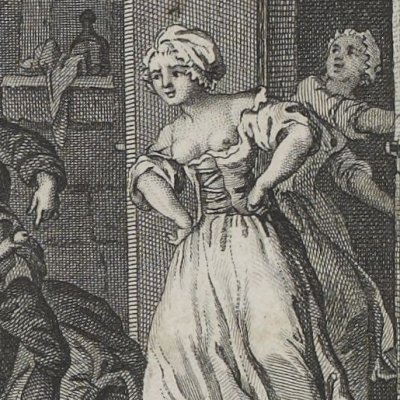 Le père Polycarpe et Toinette (Mémoires de Saturnin, 1786-7) - Borel