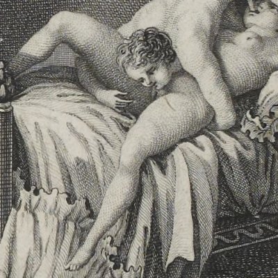 Mme Dinville ranime les sens de Saturnin (Mémoires de Saturnin, 1786-7) - Borel