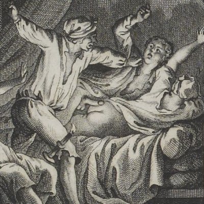 Nicole surprise avec l’abbé (Mémoires de Saturnin, 1786-7) - Borel