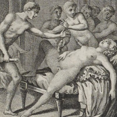 Entrée de Gabrielle au couvent (Mémoires de Saturnin, 1786-7) - Borel