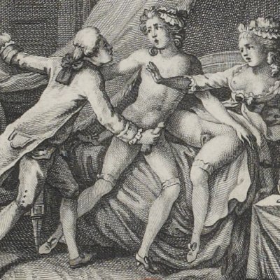 Verland surprend Monique avec Martin (Mémoires de Saturnin, 1786-7) - Borel