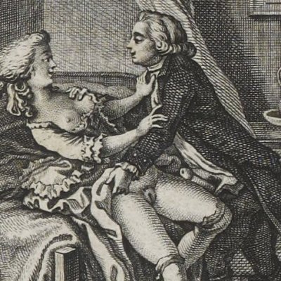 Retrouvailles de Saturnin et de Suzon (Mémoires de Saturnin, 1786-7) - Borel