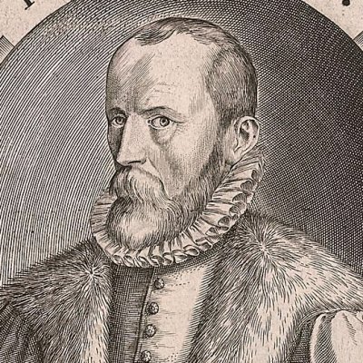 Portrait de Juste Lipse à 58 ans (O. C. de Sénèque, éd. Juste Lipse, 1605) 