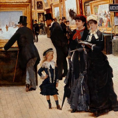 Un coin du Salon en 1880 - Edouard Dantan