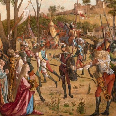 Martyre des pélerins et funérailles de la sainte (Légende de sainte Ursule) - Carpaccio