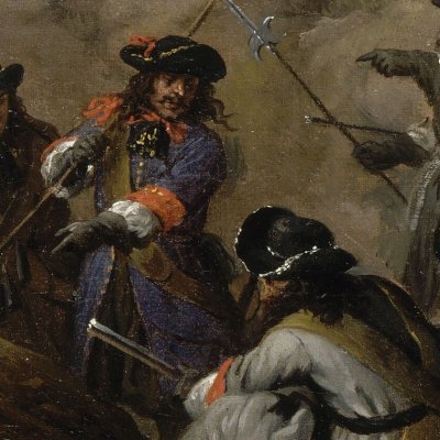 Louis XIV dans la tranchée au siège de Tournai - F. van der Meulen