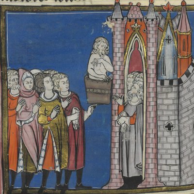 Hippocrate au panier (L'Estoire del Saint Graal)