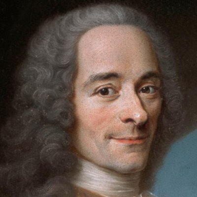 Portrait de Voltaire - d'après Maurice Quentin de La Tour