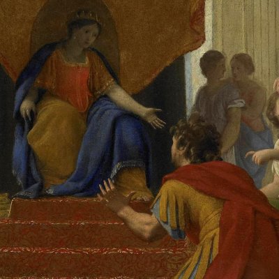 Poliphile devant la reine Éleuthérilide (Songe de Poliphile) - Le Sueur