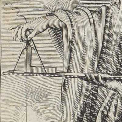 Calcul et Imitation ajustent un fil à plomb (Perspective sur les surfaces irrégulières) - Abraham Bosse