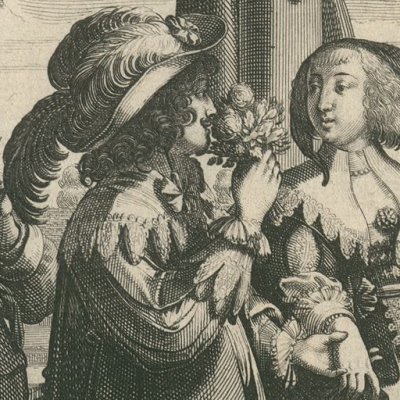 L'odorat (Les cinq sens) - Abraham Bosse