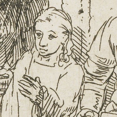 Jésus au temple avec les docteurs (version de 1654) - Rembrandt 
