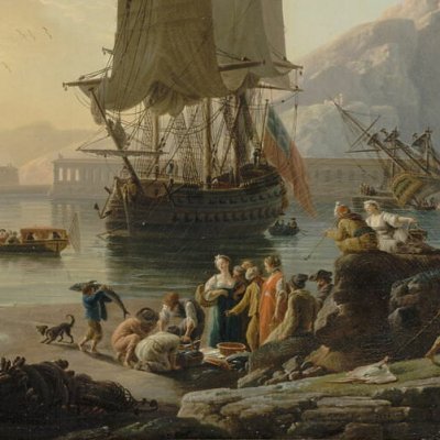 Marine, soleil couchant (version de 1774) - Vernet