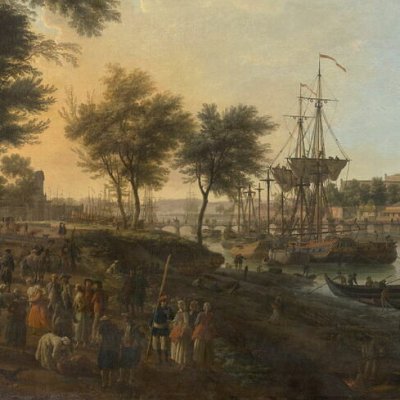 Vue de Bayonne, prise de l'allée de Boufflers, près de la porte de Mousserole (série des Ports de France) - Vernet