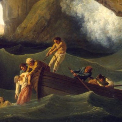 Naufrage (Ermitage, 1763, coll. Moussine-Pouchkine) - Vernet
