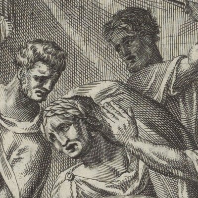 La mort de César (Virgile, Géorgiques 1, éd. Ogilby 1654, p83)