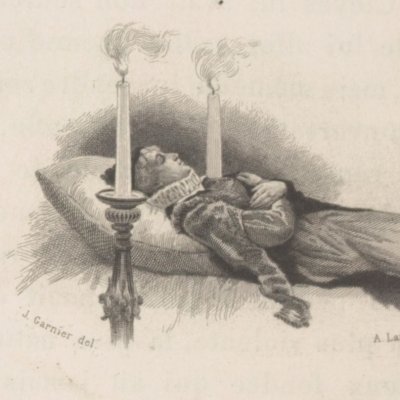 La mort de Mme de Clèves (La Princesse de Clèves, Conquet 1889) - Lamotte d'après Garnier