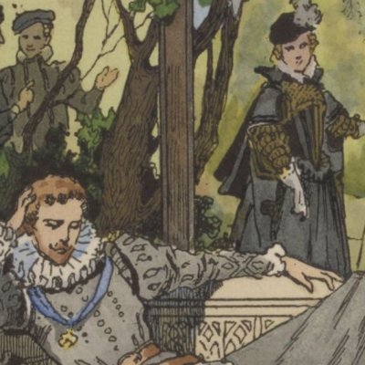 Nemours sur un banc (La Princesse de Clèves, Ferroud, 1925) - S. de Solomko