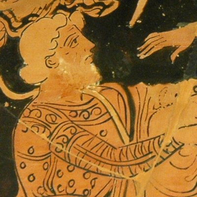 Chrysès supplie Agamemnon de lui rendre Chryséis - Peintre d'Athènes 1714