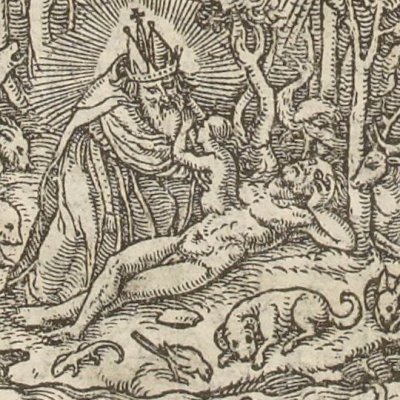 La création d'Ève (Simolachri…, Lyon, 1549) - Hans Holbein