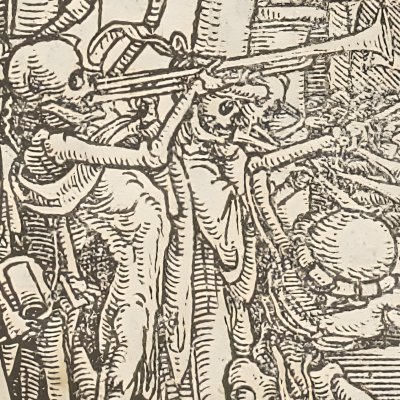 Maudits soient les habitants de la Terre (Simolachri…, Lyon, 1549) - Hans Holbein