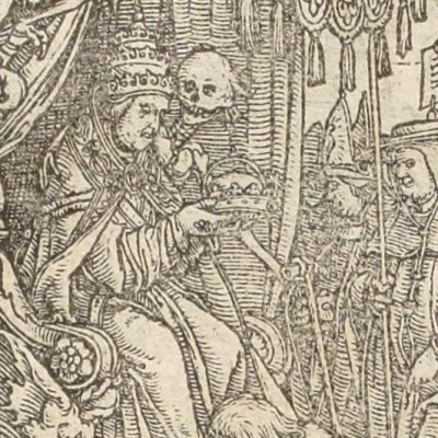 Le pape est mortel (Simolachri…, Lyon, 1549) - Hans Holbein