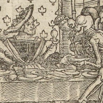 Roi un jour, mort le lendemain (Simolachri…, Lyon, 1549) - Hans Holbein