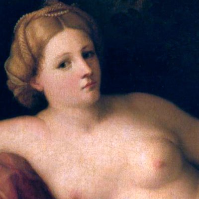 Vénus allongée (ou nymphe dans un paysage ?) - Palma le vieux