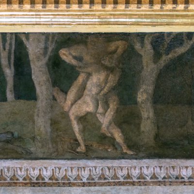 Le taureau de Crète, Hercule et Antée, Géryon (Farnesina, salle de la frise) - Peruzzi