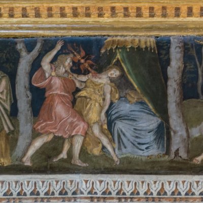Junon et Sémélé, Diane et Actéon (Farnesina, salle de la frise) - Peruzzi
