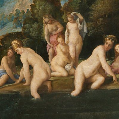 Nymphes au bain - Palma le Vieux