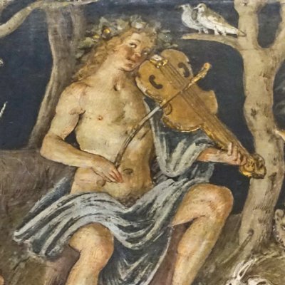Orphée charme les animaux de sa musique (Farnesina, salle de la Frise) - Peruzzi