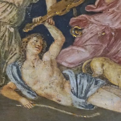 La mort d'Orphée, massacré par les Bacchantes (Farnesina, salle de la Frise) - Peruzzi