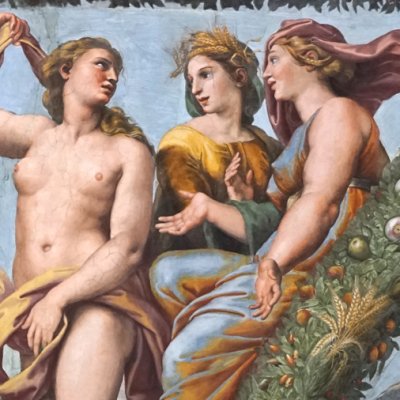 Vénus prie Cérès et Junon de prendre son parti contre Psyché (Farnesina, Loggia d'Amour et de Psyché) - Raphaël