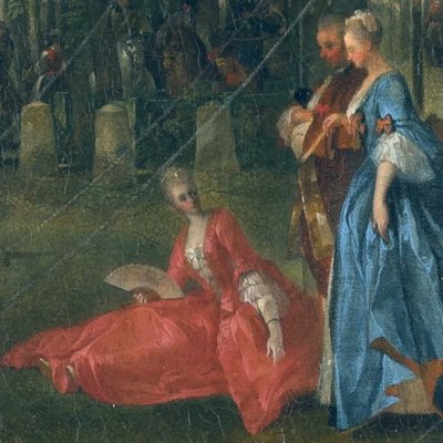 Fête donnée par le prince de Conti au prince héréditaire de Brunswick-Lunebourg à L'Isle-Adam en 1766 - Ollivier
