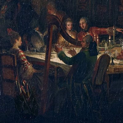 Souper du prince de Conti au Temple, 1766 - Ollivier