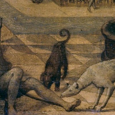 Allées d'un parc avec Lazare et le mauvais riche - Hans Vredeman de Vries