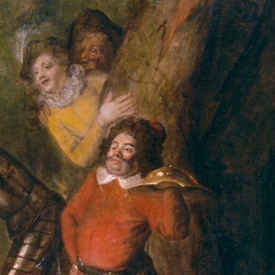 La fausse princesse de Micomicon vient prier (Histoire de Don Quichotte) - Coypel