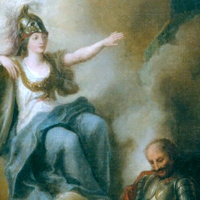 Don Quichotte guéri de sa folie par la Sagesse (Histoire de Don Quichotte) - Coypel