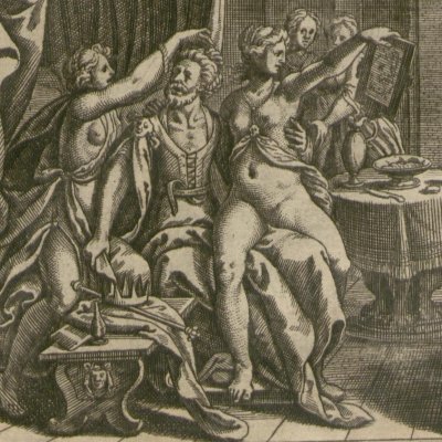 Luxure de Sardanapale (Gottfried, Hist. Chronica, 1674)