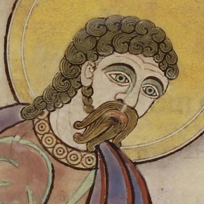 Saint Luc (Évangiles de Lindisfarne)