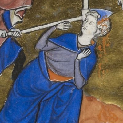 Le meurtre d'Abel (Psautier de Saint Louis, F°2r)