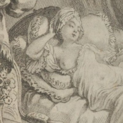Les sacrifices de l’amour, front. de la 1ère partie (Amsterdam et Paris, 1771) - Marillier