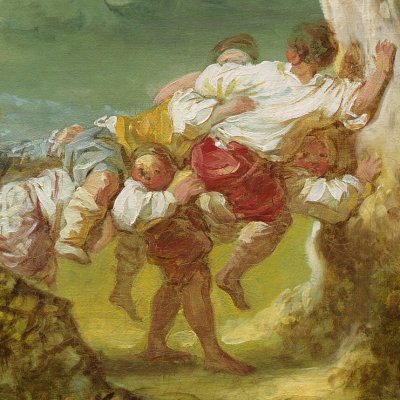Le jeu du cheval fondu - Fragonard
