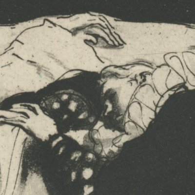 La mort de Mme de Chartres (La Princesse de Clèves, 1929) - Étienne Drian