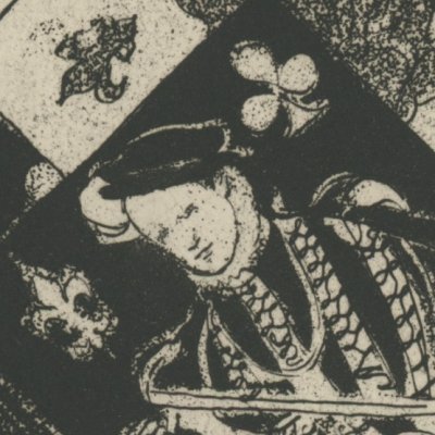 La cour des Valois sous forme de cartes à jouer (La Princesse de Clèves, 1929) - Étienne Drian