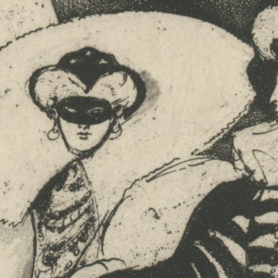 La cour des Valois sous forme d'échiquier (La Princesse de Clèves, 1929) - Étienne Drian